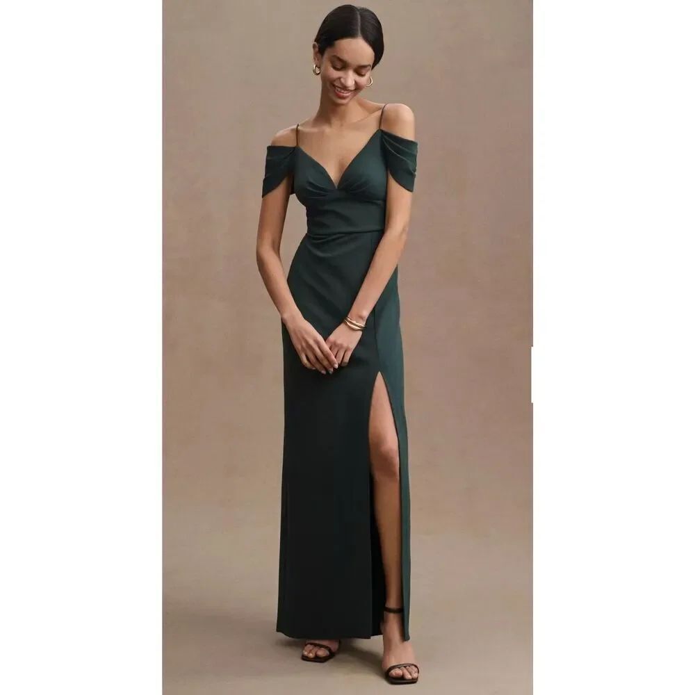 Sachin & Babi NWT sizeโ8 Brittany gown - Anthropologie - Emerald green
